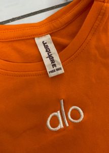 Orange Cropped Top