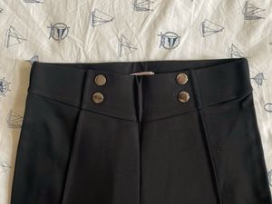 Classic Black Skinny High-Waist Trousers