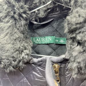 Ralph Lauren Quilted Jacket with Fur Collar