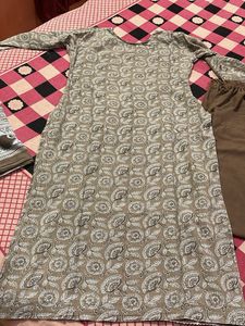 Stylish Printed Cotton Kurta Set