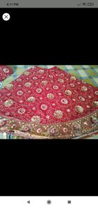 🔴red color wedding lehnga