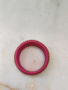 Pink &amp; Gold Bangle Set