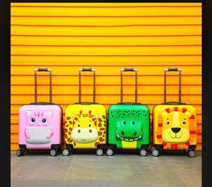 Animal Face Rolling Luggage