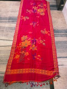 Printed. Woolen Stole For Girls  &amp; Women  1 -2 Time Use   Colour Pink