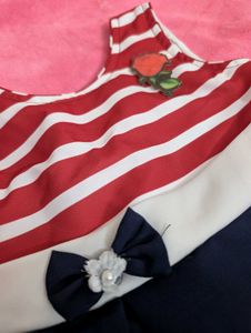 Adorable Girls Striped Dress