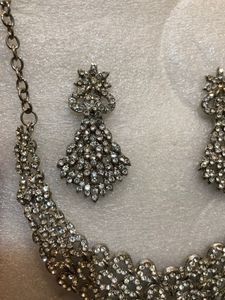 Gold &amp; Silver-Tone Diamond-Style Jewellery Combo S