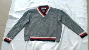 Striped V-Neck Sweater