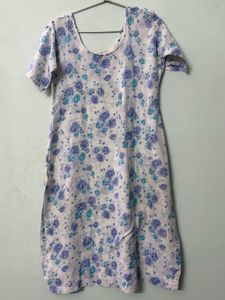 Floral Blue White Salwar Kameez Suit