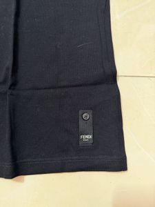 Fendi Black Polo T-Shirt Pure Cotton XL 42