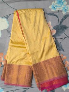 Elegant Yellow Silk Saree