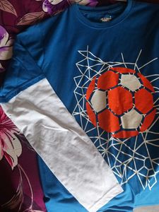 Boys Blue Graphic Long Sleeve Tee
