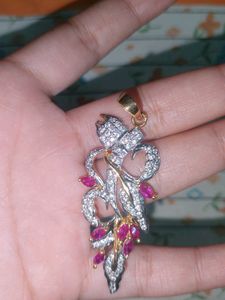 Elegant Pink Stone Pendant