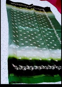 Green silk saree
