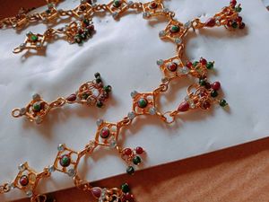 Gold-Tone Necklace and Earring Set