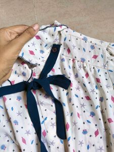 korean Bow Neck Shirt