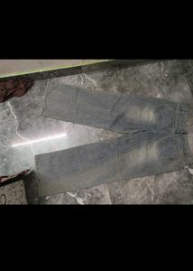 Vintage Wash Wide Leg Jeans