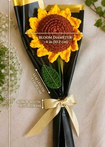 Handmade Crochet Sunflowers 🌻, rose🌹