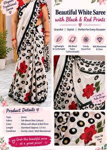Stylish  polka dot soft saari💃💃🎉🎉