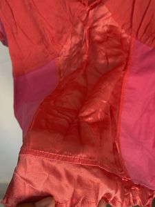 Vibrant Pink &amp; Coral Colorblock Top