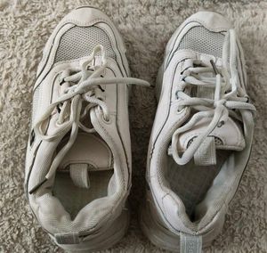 Chunky White Platform Sneakers