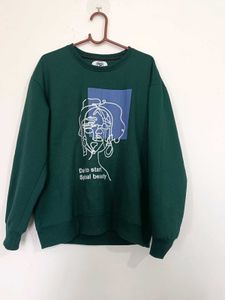 Green Graphic Sweatshirt