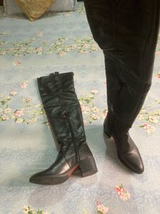 Classic Black Thigh High Boots