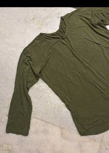 Olive Green Casual Tee