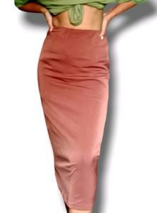 Satin Midi Skirt