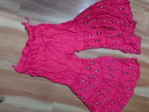 Bright Pink Embellished sharara