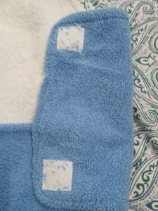 Baby Blue Hooded Swaddle Bag