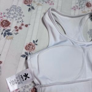 HRX White Sports Bra