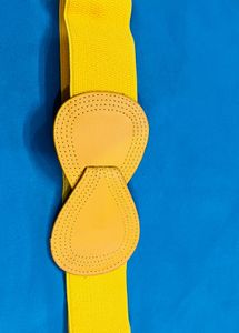 Vibrant Yellow Elastic Belt