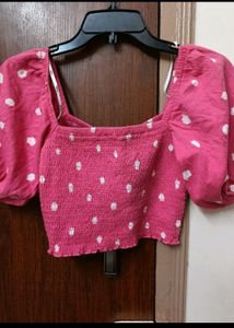 Only Pink Crop Top