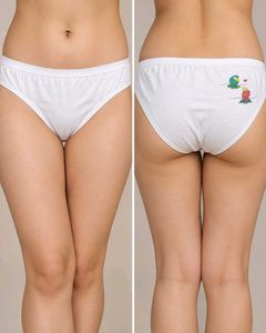 White Cotton Briefs