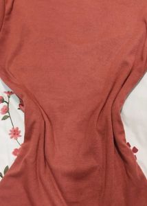 Chic Ribbed Heart Neck Top