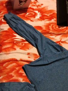 Blue Hoodie &amp; Shorts Set