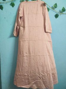Pink Kurta with Gold Embellishments