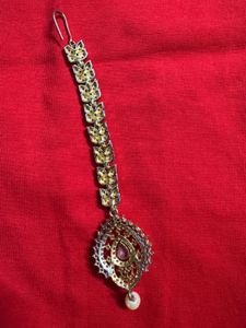 Cz stone maangtika