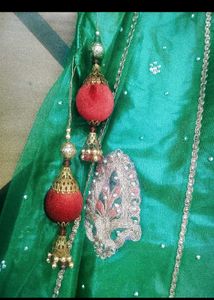 Beautiful Emerald Embroidered Lehenga