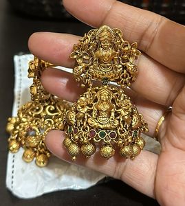 🧚‍♀️Anti Tarnish Nakshi Temple Earring Set