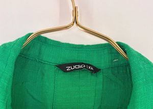 Emerald Green Button-Up Shirt