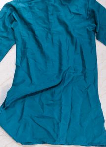 Men's Teal Kurta Set with Nehru Jacket