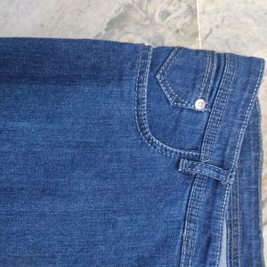 Denim Capri For Women | Waist 36 | Length 29 | Low