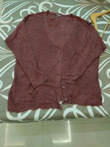 Cozy Maroon Cardigan