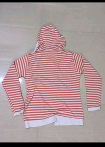 Striped Zip-Up Hoodie