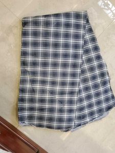 cloth unstitched , blue check 🔵 100 per meter