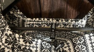 Boho Black &amp; White Floral Crop Top