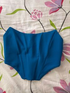 Vibrant Blue Corset Top