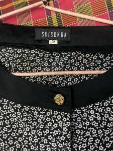 Vintage Floral Print Blouse