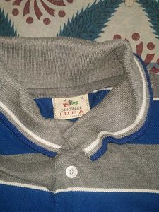 Striped Polo Shirt - Casual Style